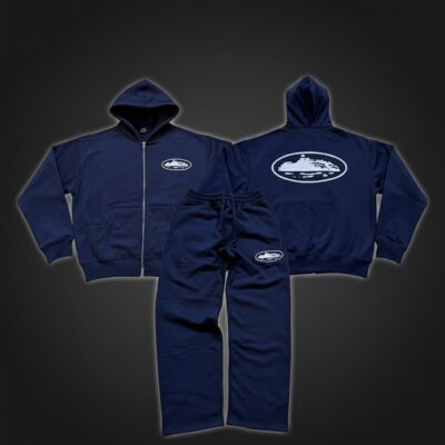 Corteiz Alcatraz Tracksuit Navy