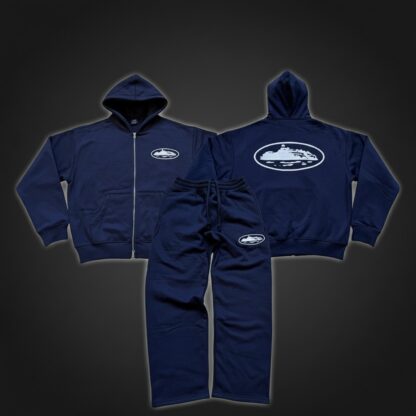 Corteiz Alcatraz Tracksuit Navy