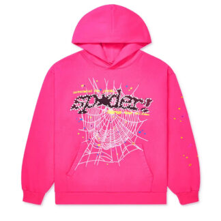 Sp5der P*NK Hoodie Pink