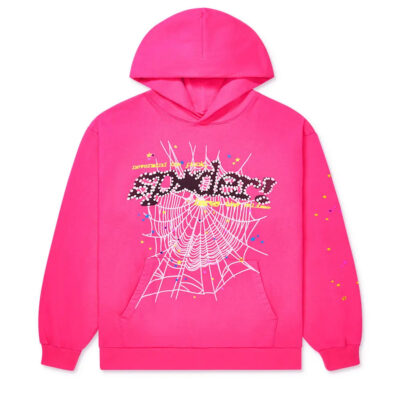 Sp5der P*NK Hoodie Pink