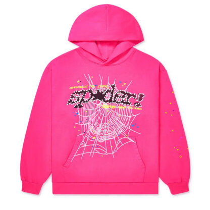 Sp5der P*NK Hoodie Pink