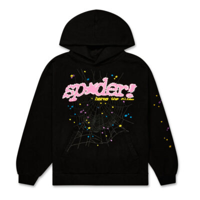 Sp5der P*NK Tracksuit Black